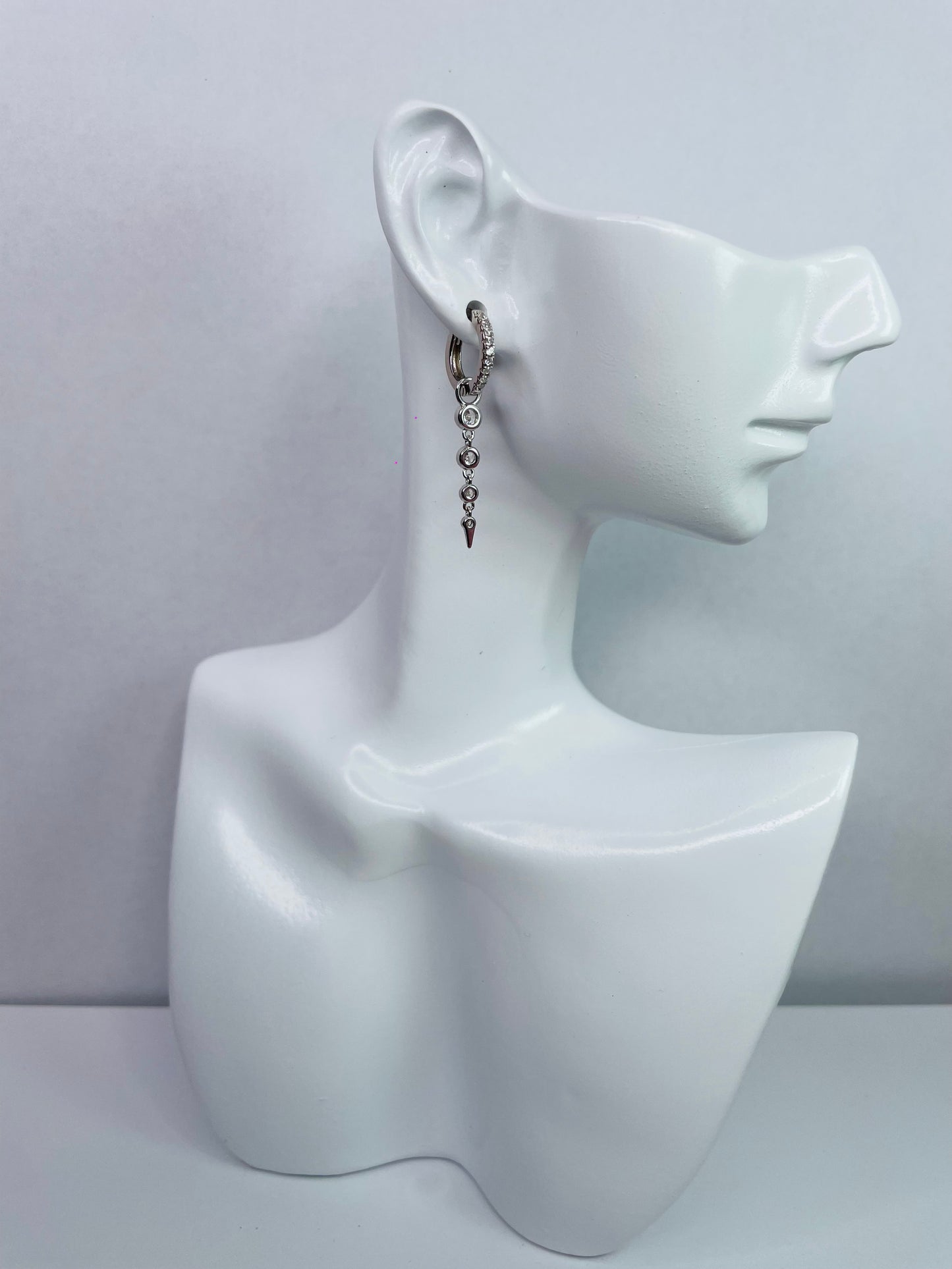 HOOP PENDENTE TIP SILVER